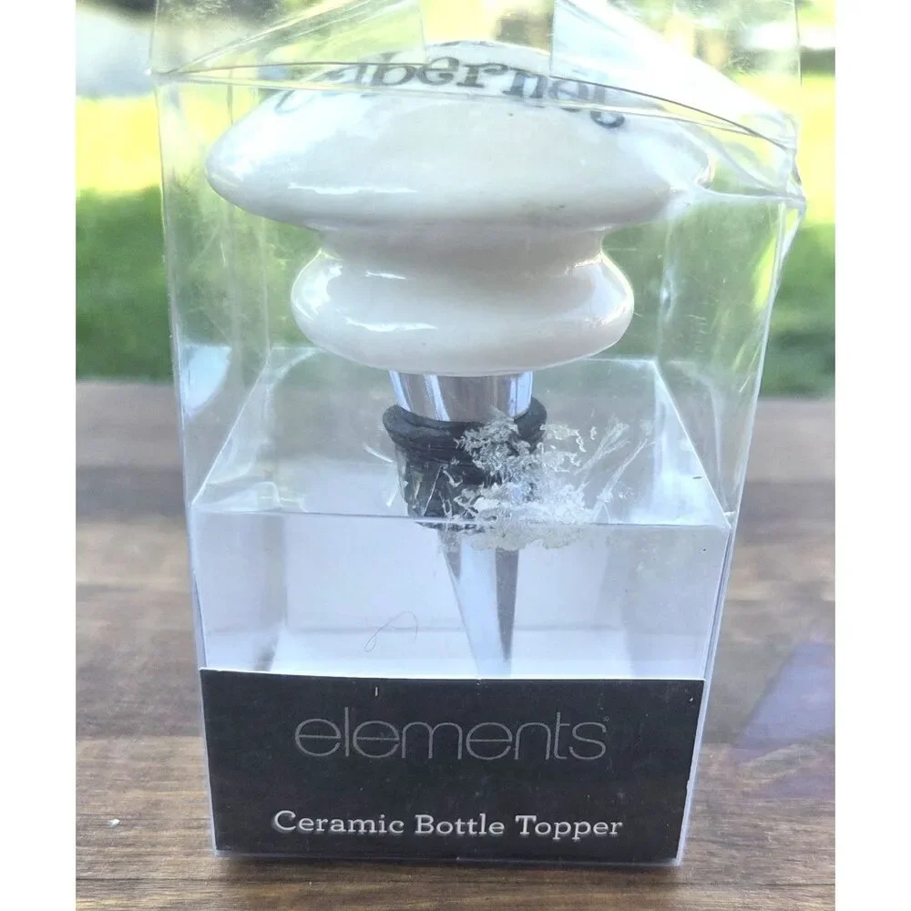 Life's A Cabernet Ceramic Wine Bottle Stopper Topper Barware Gift